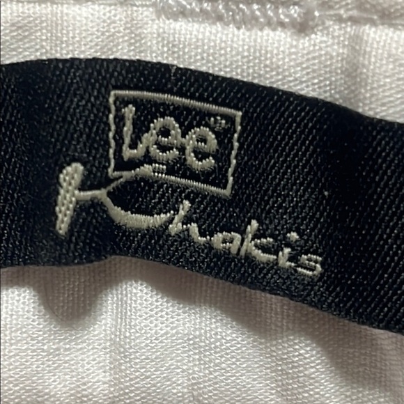 Lee Khakis Classic STRETCH MID RISE, BELOW THE KNEE RED POPPY CHECK SIZE 14M - Picture 3 of 8